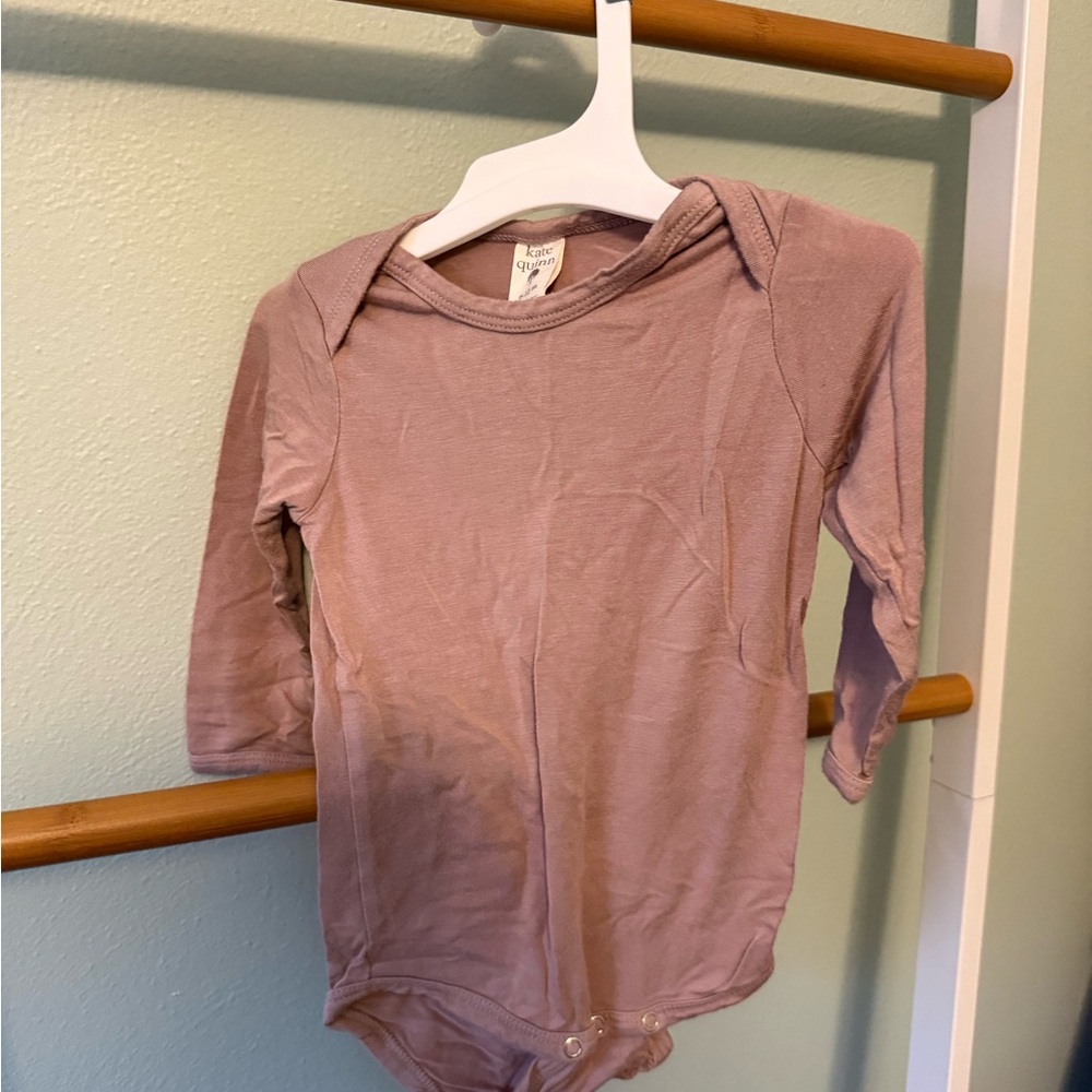 Kate Quinn Dusty Pink Long Sleeve Bodysuit